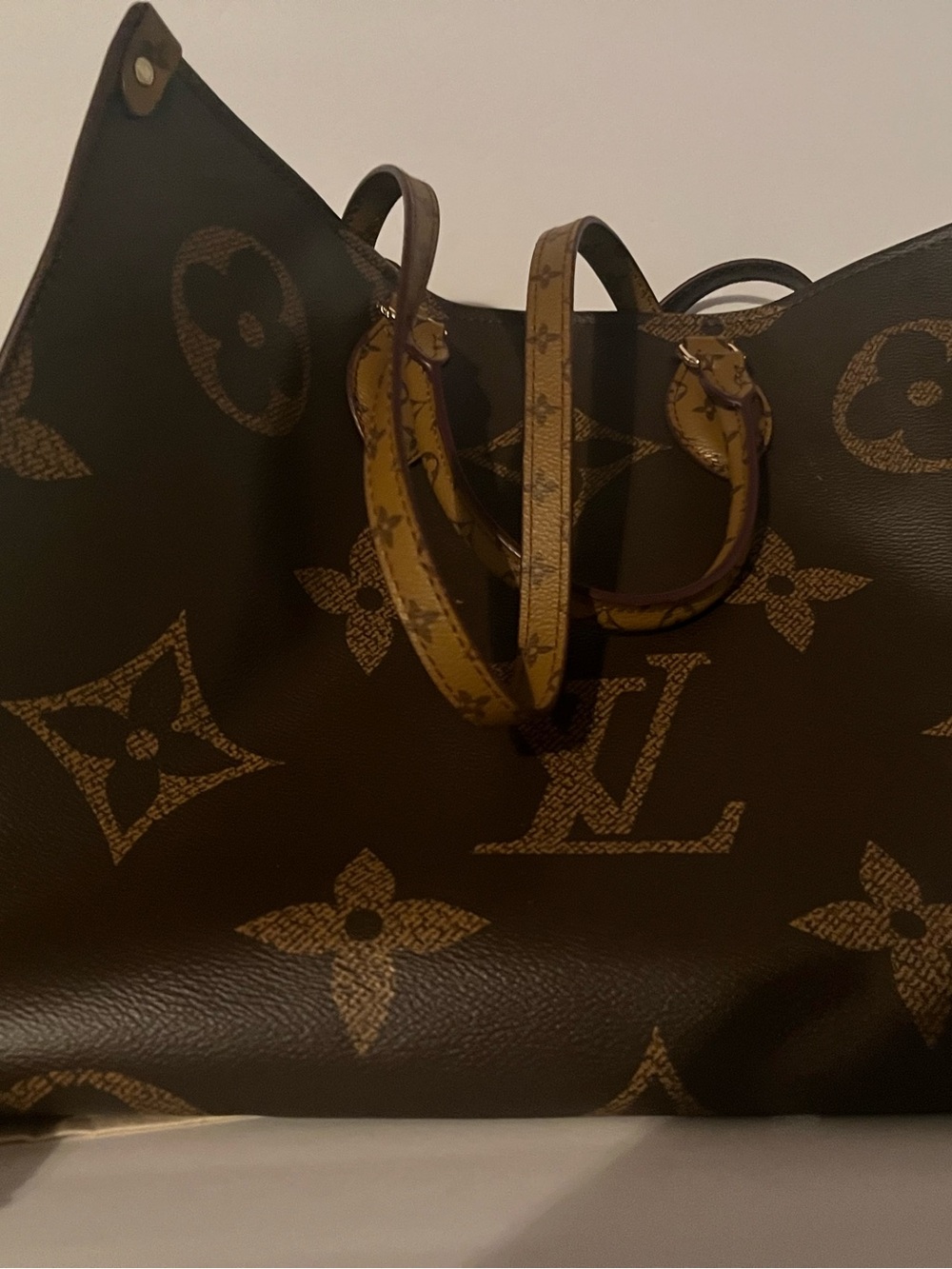 Louis Vuitton Monogram Tote in Brown and Tan